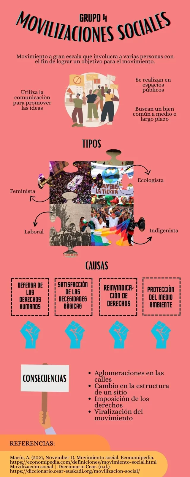Infografía Movilizaciones Sociales
